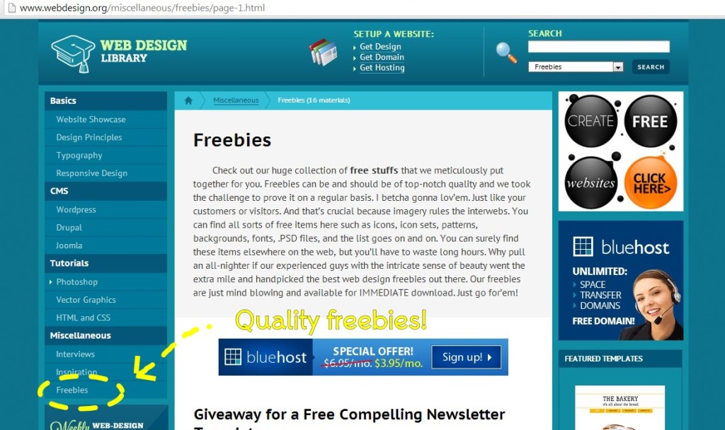 freebies website