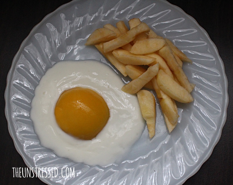 Not your usual egg and french fries.